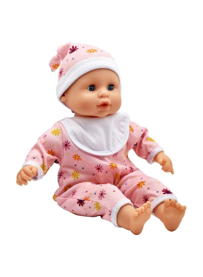 dolls world Baby Joy Soft Bodied Doll with Accessories Multicolour 38 cm PKN78312 - Image 3